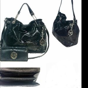 Michael Kors Continental Python Purse